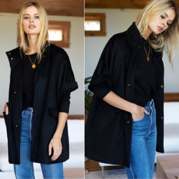 Emerson Fry Jackets & Blazers - Emerson Fry Layering Jacket Wool/Cashmere Black M